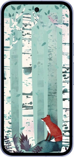 Силиконовый чехол Лис в зелёном лесу для Google Pixel 9A - 6547u-3899 изображение 