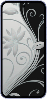 Силиконовый чехол Цветы на чёрно-белом фоне для Google Pixel 9A - 840u-3899 изображение 