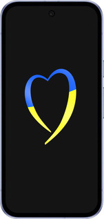 Силиконовый чехол Жёлто-голубое сердце для Google Pixel 9A - 885u-3899 изображение 