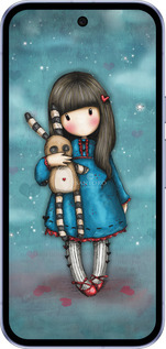 Силиконовый чехол Девочка с зайчиком для Google Pixel 9A - 915u-3899 изображение 