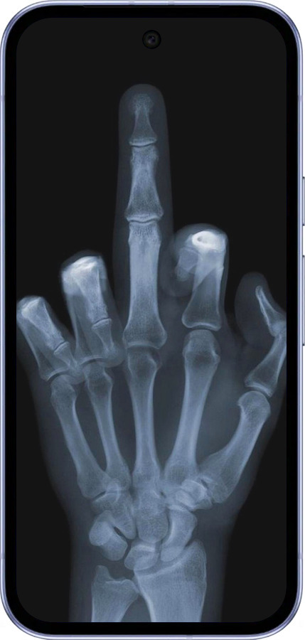 Силиконовый чехол Рука через рентген для Google Pixel 9A - 1007u-3899 изображение 