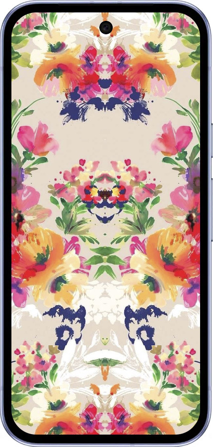 Силиконовый чехол Цветочный узор для Google Pixel 9A - 1083u-3899 изображение 