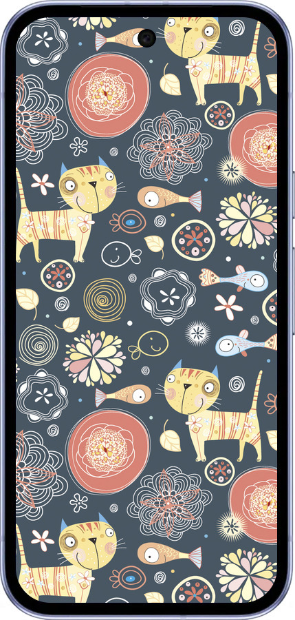 Силиконовый чехол Котята v4 для Google Pixel 9A - 1224u-3899 изображение 