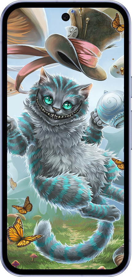 Силиконовый чехол Чеширский кот 2 для Google Pixel 9A - 3993u-3899 изображение 