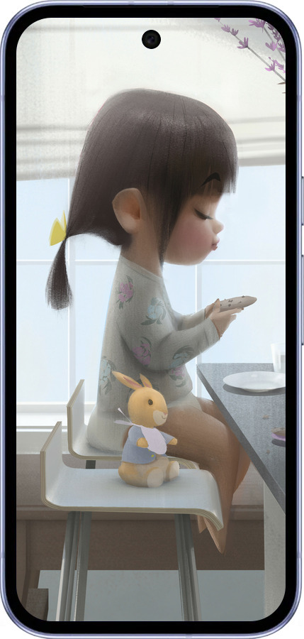 Силіконовий чехол Мила дівчинка з зайчиком для Google Pixel 9A - 4039u-3899 изображение 