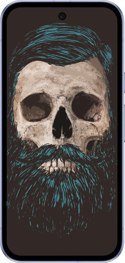 Силиконовый чехол Череп с бородой для Google Pixel 9A - 4102u-3899 изображение 