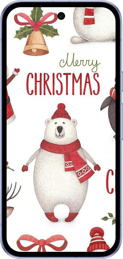 Силиконовый чехол Merry Christmas для Google Pixel 9A - 4106u-3899 изображение 