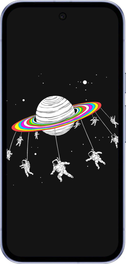 Силиконовый чехол Лунная карусель для Google Pixel 9A - 4136u-3899 изображение 