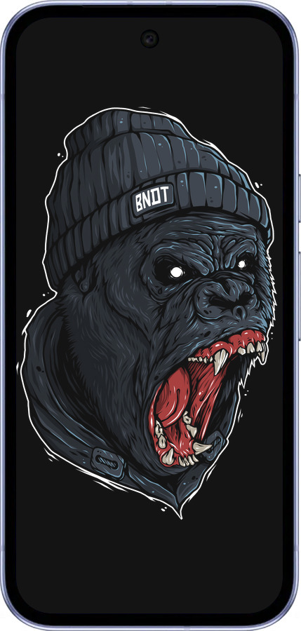 Силиконовый чехол Обезьяна в ярости для Google Pixel 9A - 4137u-3899 изображение 