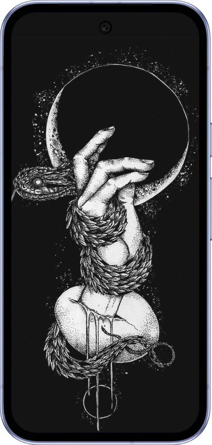 Силиконовый чехол Змея в руке для Google Pixel 9A - 4149u-3899 изображение 