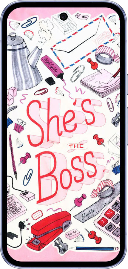 Силиконовый чехол she's the  boss для Google Pixel 9A - 4254u-3899 изображение 