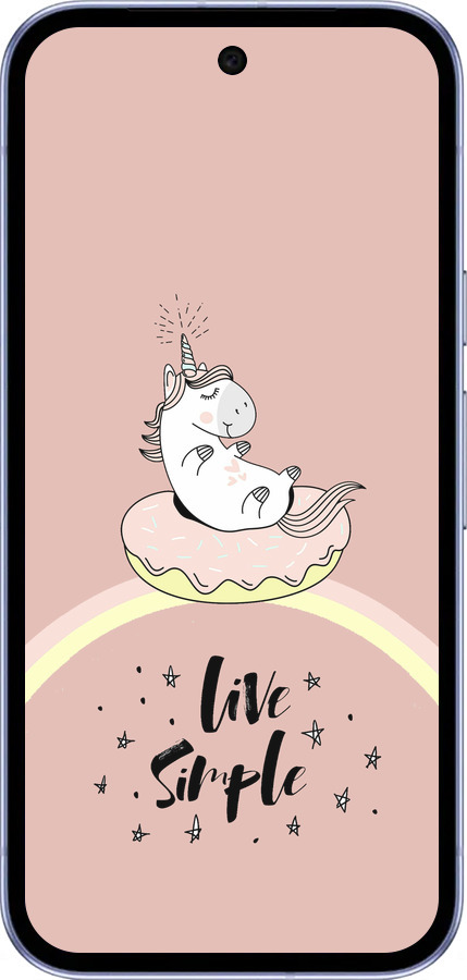 Силиконовый чехол Единорожка в пончике для Google Pixel 9A - 4282u-3899 изображение 