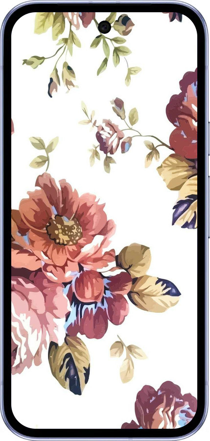 Силиконовый чехол Vintage flowers для Google Pixel 9A - 4333u-3899 изображение 