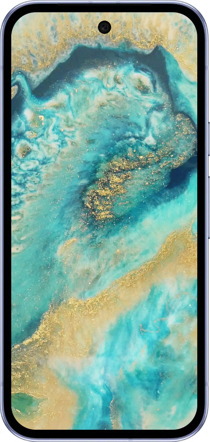 Силиконовый чехол Green marble для Google Pixel 9A - 4365u-3899 изображение 