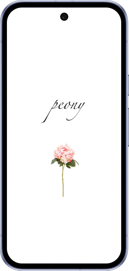 Силиконовый чехол Пион для Google Pixel 9A - 4366u-3899 изображение 