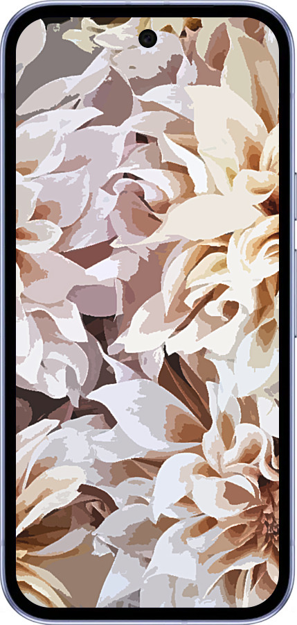 Силиконовый чехол пионы акварелью для Google Pixel 9A - 4376u-3899 изображение 