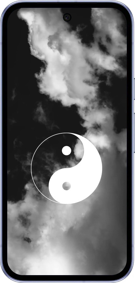 Силиконовый чехол Инь и Янь для Google Pixel 9A - 4389u-3899 изображение 