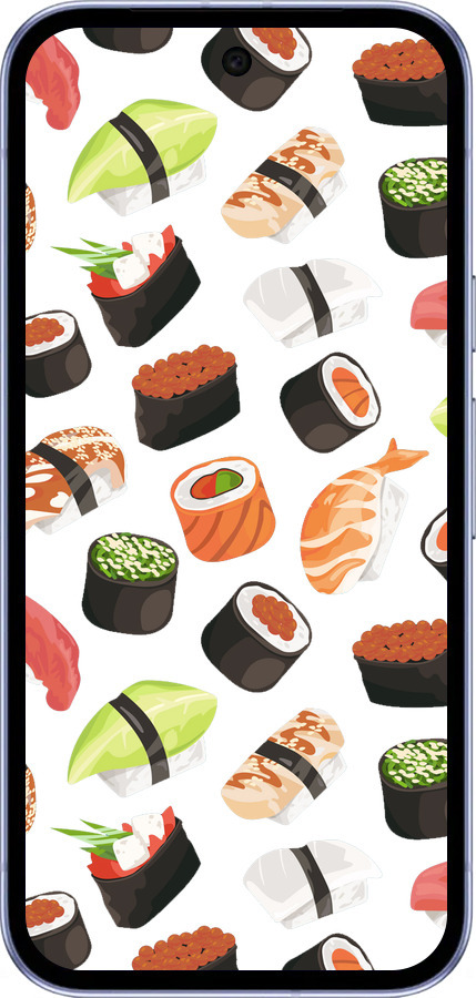 Силіконовий чехол Суші для Google Pixel 9A - 4404u-3899 изображение 