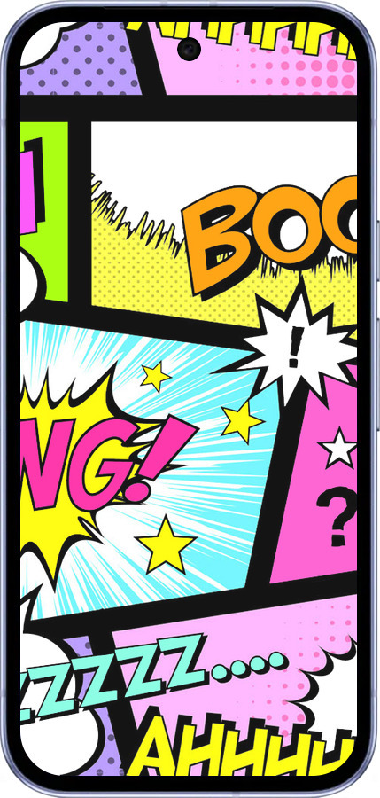 Силіконовий чехол Комікс 1 для Google Pixel 9A - 4407u-3899 изображение 