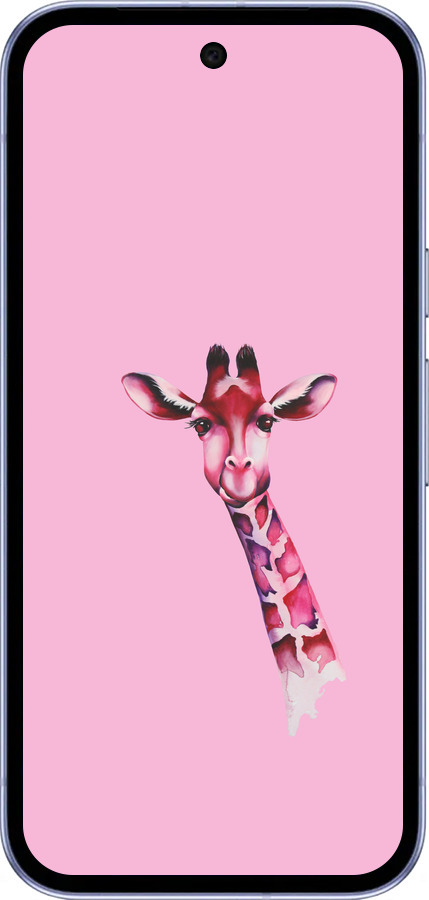 Силиконовый чехол Розовая жирафа для Google Pixel 9A - 4441u-3899 изображение 