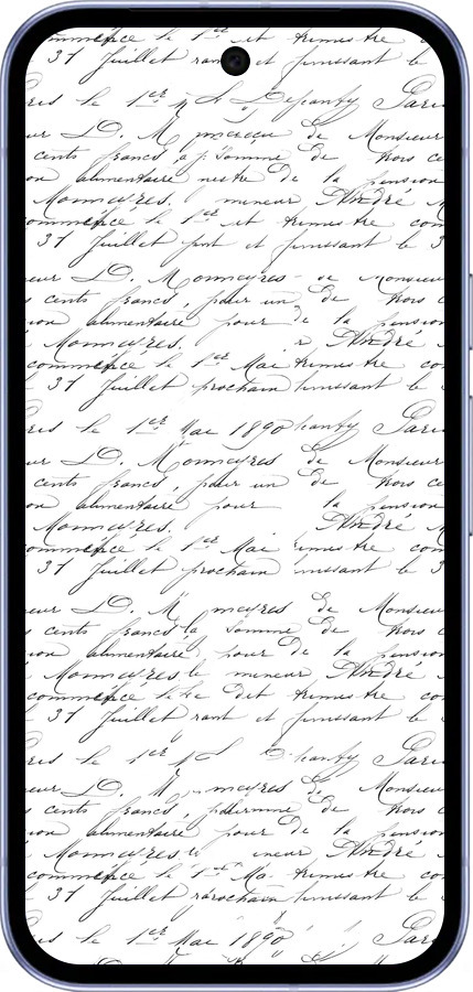 Силиконовый чехол Прописной шрифт для Google Pixel 9A - 4475u-3899 изображение 