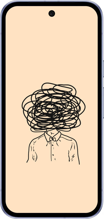 Силиконовый чехол Мысли для Google Pixel 9A - 4568u-3899 изображение 