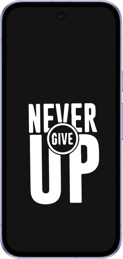 Силиконовый чехол Никогда не сдавайся для Google Pixel 9A - 4572u-3899 изображение 
