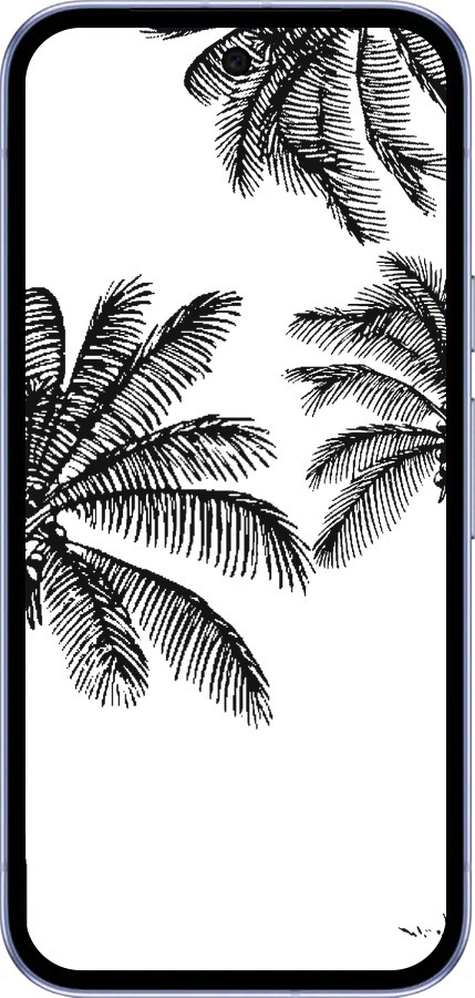 Силиконовый чехол Пальмы1 для Google Pixel 9A - 4634u-3899 изображение 