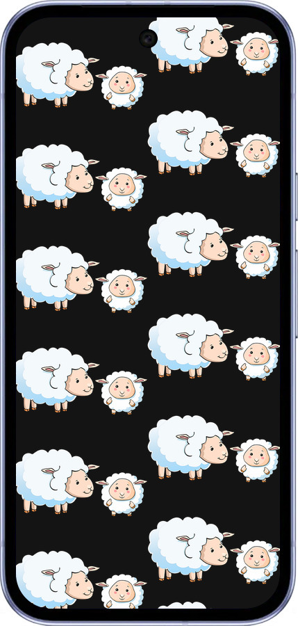 Силиконовый чехол Овечки1 для Google Pixel 9A - 4637u-3899 изображение 