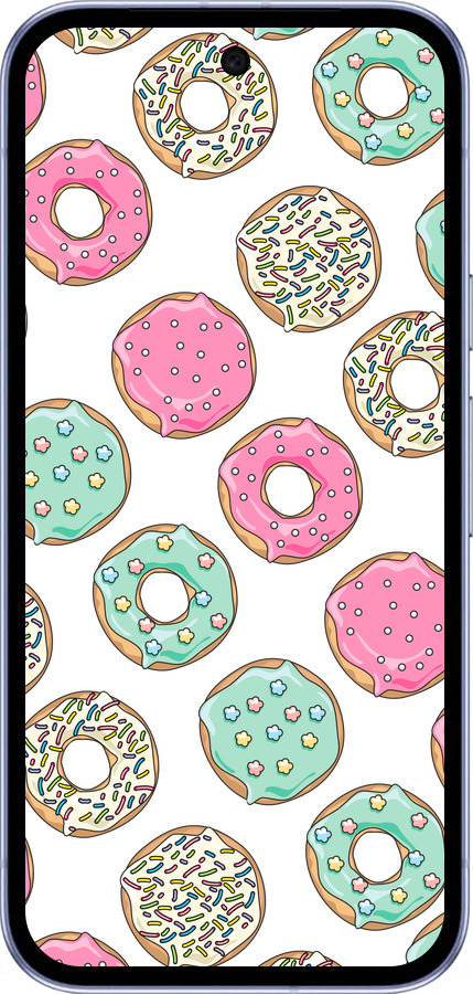 Силиконовый чехол Пончики 1 для Google Pixel 9A - 4657u-3899 изображение 