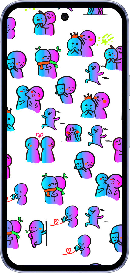 Силиконовый чехол Эмоции для Google Pixel 9A - 4736u-3899 изображение 