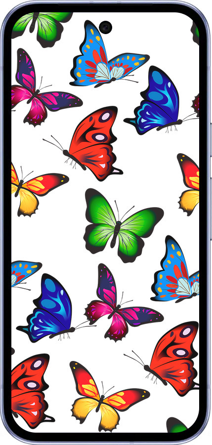 Силиконовый чехол Красочные мотыльки для Google Pixel 9A - 4761u-3899 изображение 