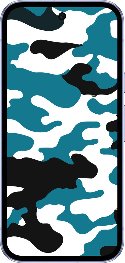 Силиконовый чехол Камуфляж прозрачный фон для Google Pixel 9A - 4877u-3899 изображение 