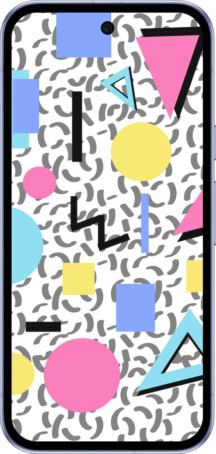 Силиконовый чехол Color shapes для Google Pixel 9A - 4893u-3899 изображение 