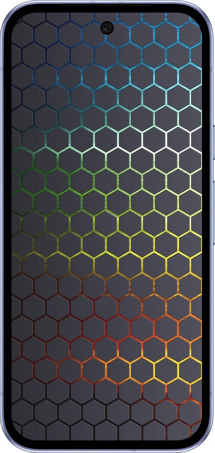 Силиконовый чехол Переливающиеся соты для Google Pixel 9A - 498u-3899 изображение 