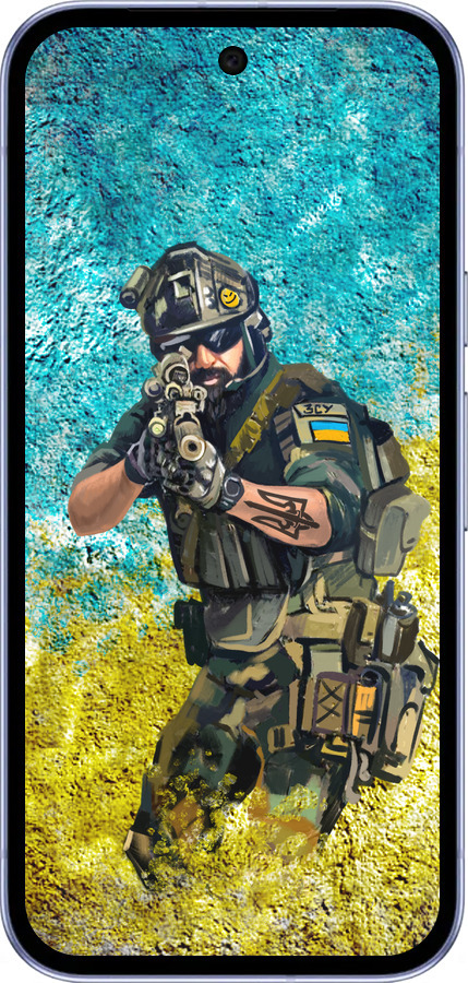 Силиконовый чехол Воин ЗСУ для Google Pixel 9A - 5311u-3899 изображение 