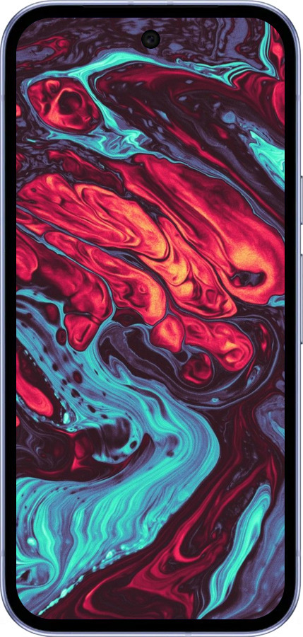 Силиконовый чехол Синяя красная абстакция для Google Pixel 9A - 5339u-3899 изображение 