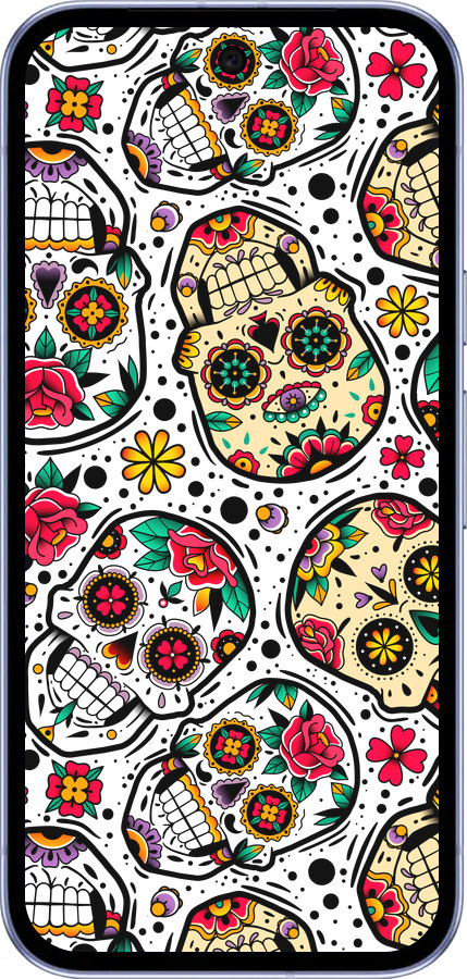 Силиконовый чехол Черепа для Google Pixel 9A - 5471u-3899 изображение 