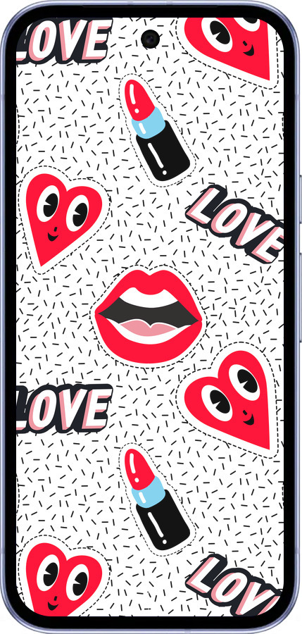 Силиконовый чехол Стикеры v3 для Google Pixel 9A - 5502u-3899 изображение 