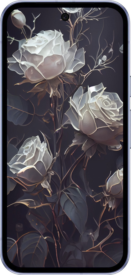 Силиконовый чехол Розы 2 для Google Pixel 9A - 5550u-3899 изображение 