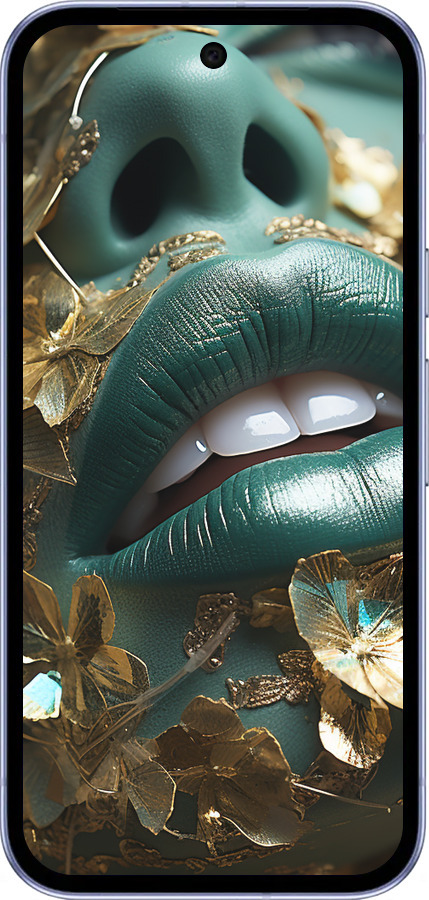 Силиконовый чехол Губы 2 для Google Pixel 9A - 5667u-3899 изображение 