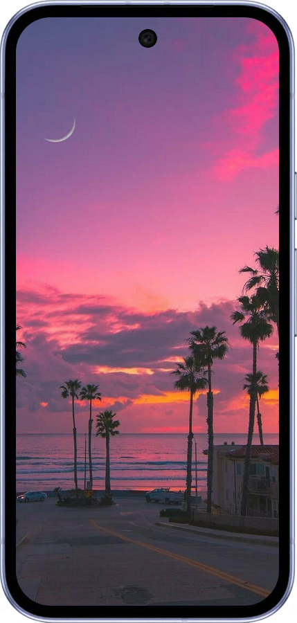 Силиконовый чехол Пальмы для Google Pixel 9A - 5873u-3899 изображение 