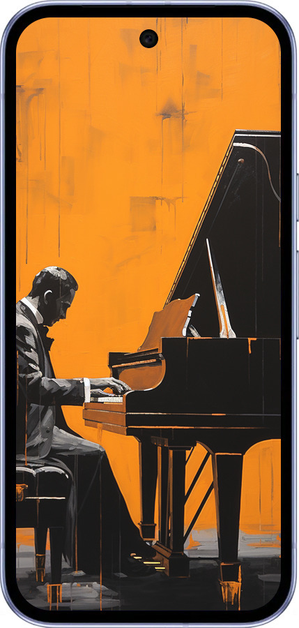 Силиконовый чехол Чехол для телефона Мужчина за Роялем для Google Pixel 9A - 5938u-3899 изображение 