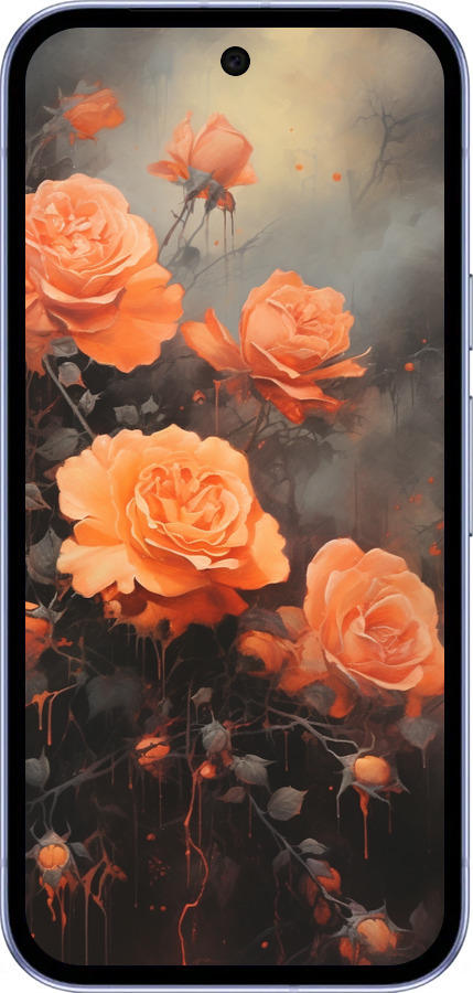 Силиконовый чехол Оранжевые розы для Google Pixel 9A - 5944u-3899 изображение 