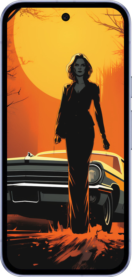 Силиконовый чехол Чехол для телефона Девушка возле автомобиля для Google Pixel 9A - 5946u-3899 изображение 