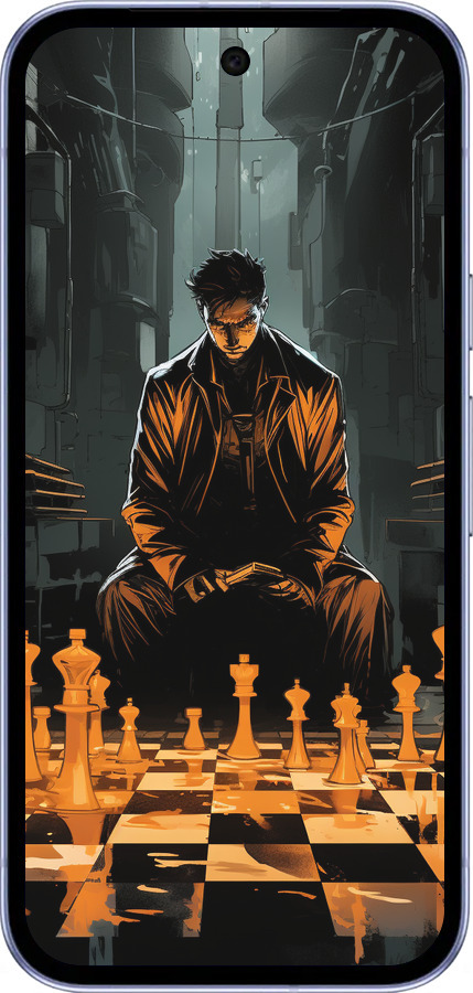 Силиконовый чехол Шахматы для Google Pixel 9A - 5951u-3899 изображение 