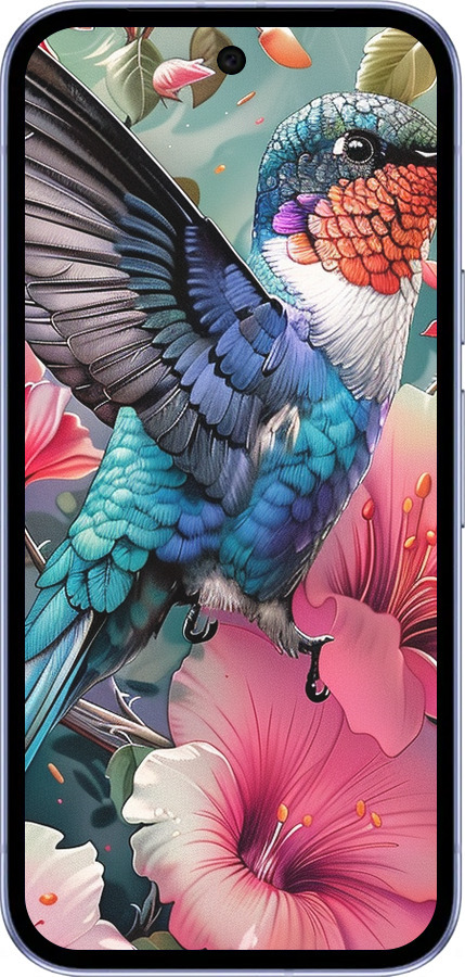 Силиконовый чехол Сказочная колибри для Google Pixel 9A - 6051u-3899 изображение 