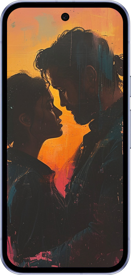 Силиконовый чехол Любовь на полотне для Google Pixel 9A - 6067u-3899 изображение 