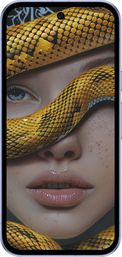 Силиконовый чехол Объятия змеи для Google Pixel 9A - 6081u-3899 изображение 