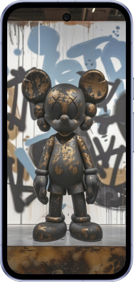 Силіконовий чехол Bronze kaws v2 для Google Pixel 9A - 6098u-3899 изображение 